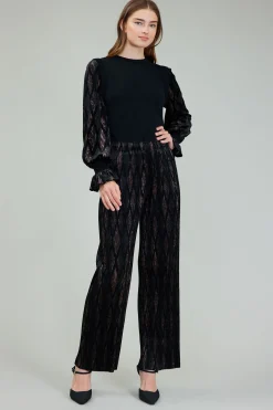 Elastic Waist Long Pants