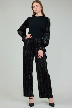 Elastic Waist Long Pants