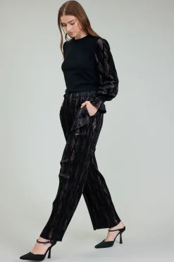 Elastic Waist Long Pants