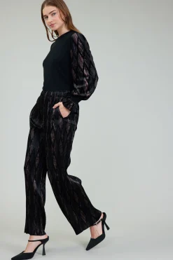 Elastic Waist Long Pants