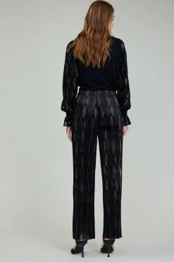 Elastic Waist Long Pants