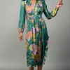 Emmaline Botanical Midi Dress