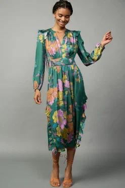 Emmaline Botanical Midi Dress