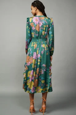 Emmaline Botanical Midi Dress