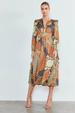 Emmaline Ruffled Midi Dress