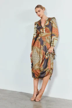 Emmaline Ruffled Midi Dress