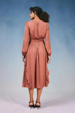 Emmaline Ruffled Midi Dress