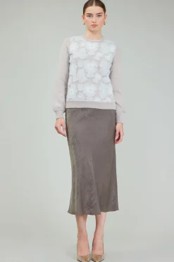 Floral Applique Sweater