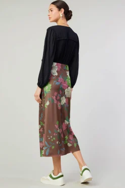 Floral Bias Skirt