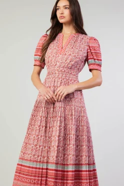 Floral Bohemian Midi Dress