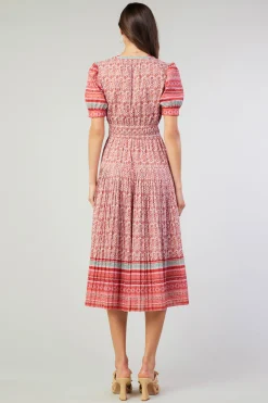 Floral Bohemian Midi Dress