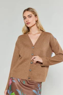 Floral Contrast Cardigan