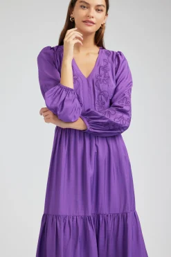 Floral Embroidered Maxi Dress