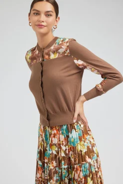 Floral Motif Cardigan