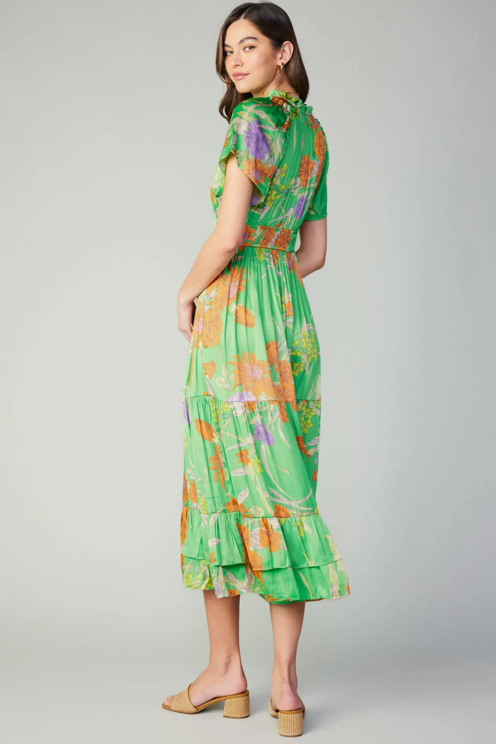 Floral Pattern Maxi Dress
