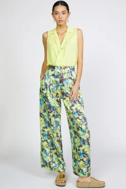 Floral Print Wide Pants