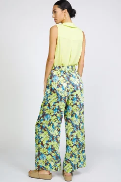 Floral Print Wide Pants