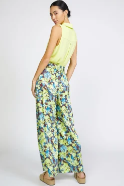 Floral Print Wide Pants