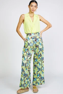 Floral Print Wide Pants