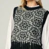 Floral Tassel Sweater Vest