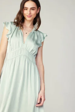 Florence Ruffled Midi Dress