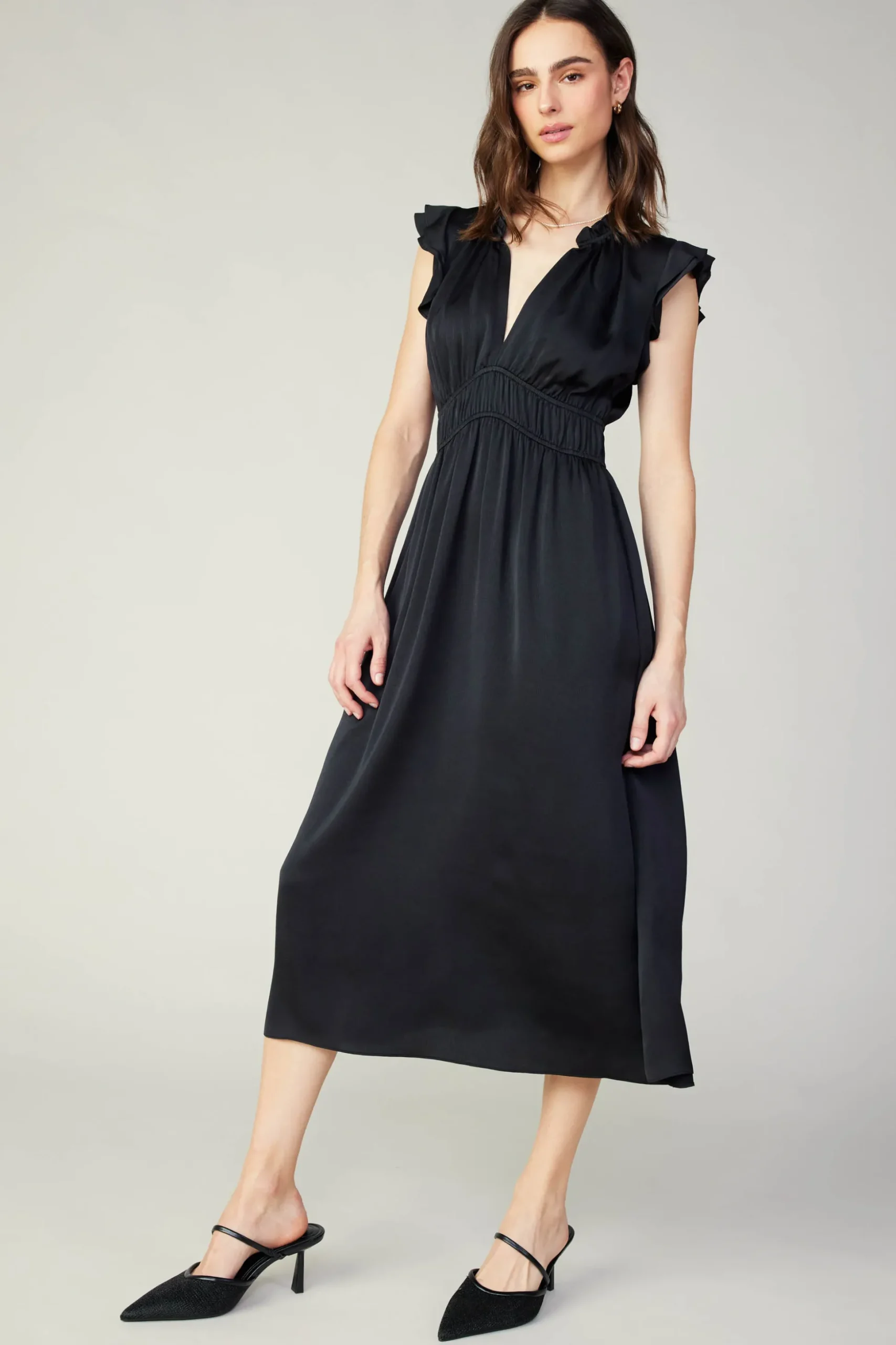 Florence Ruffled Midi Dress