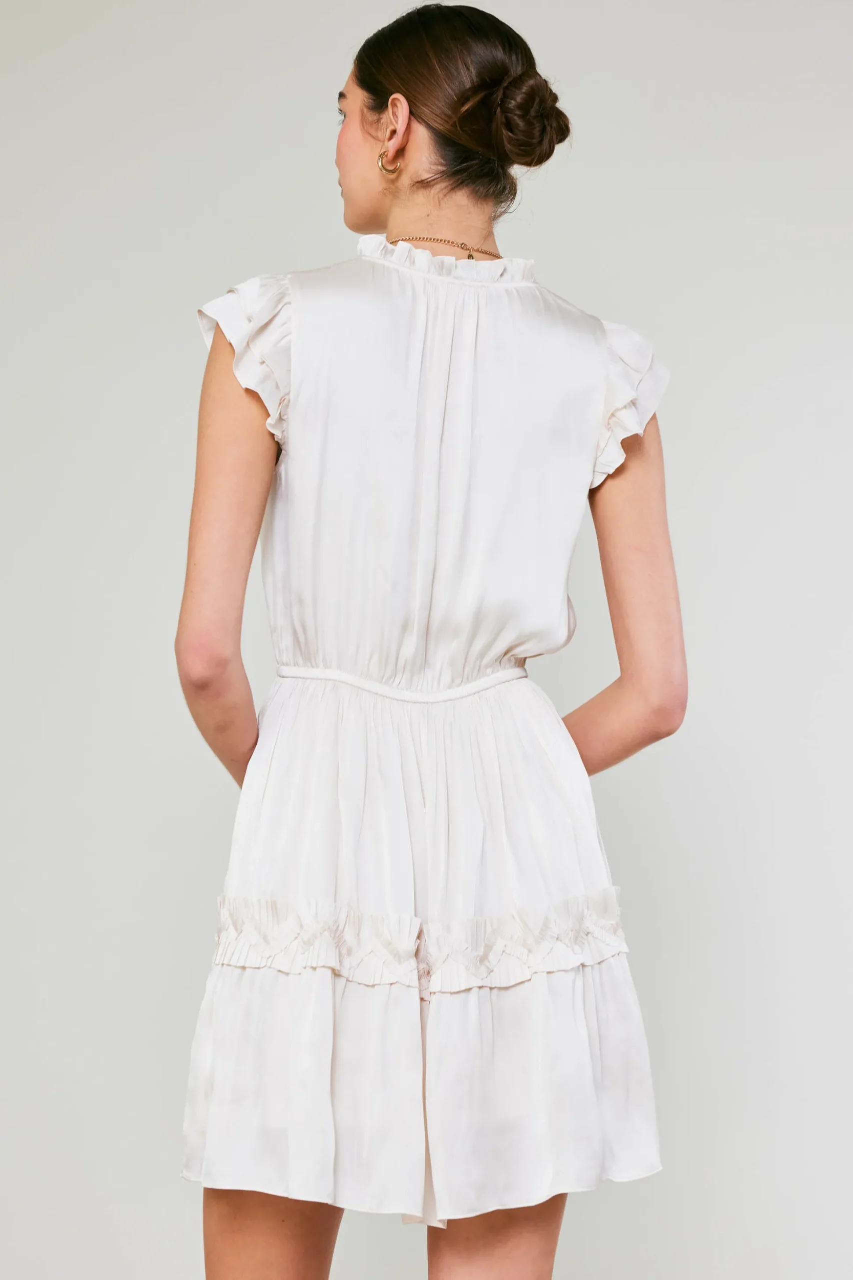 Flutter Sleeve Mini Dress