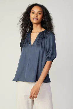 Gathered Neckline Blouse