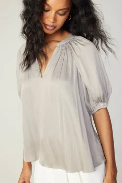 Gathered Neckline Blouse