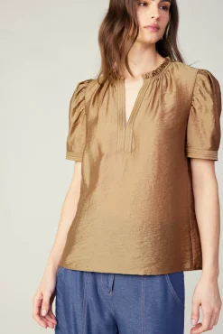 Gathered Sleeve Blouse