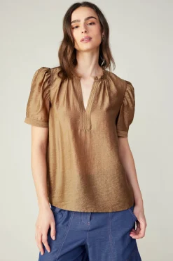Gathered Sleeve Blouse