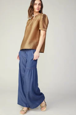 Gathered Sleeve Blouse