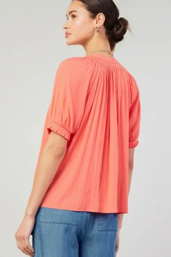 Gathered Yoke Blouse