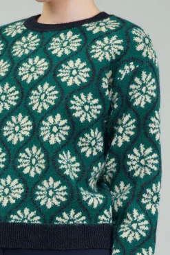 Geo Floral Pullover Sweater