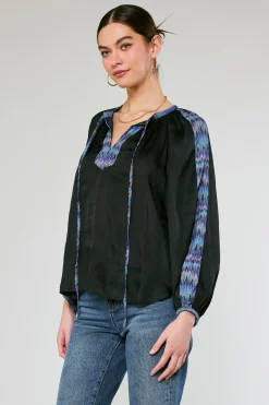 Geometric Patterned Blouse