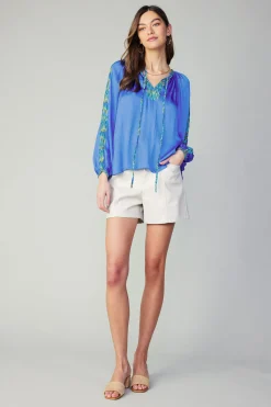 Geometric Patterned Blouse