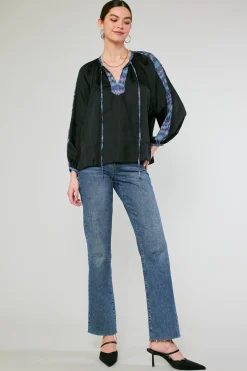 Geometric Patterned Blouse