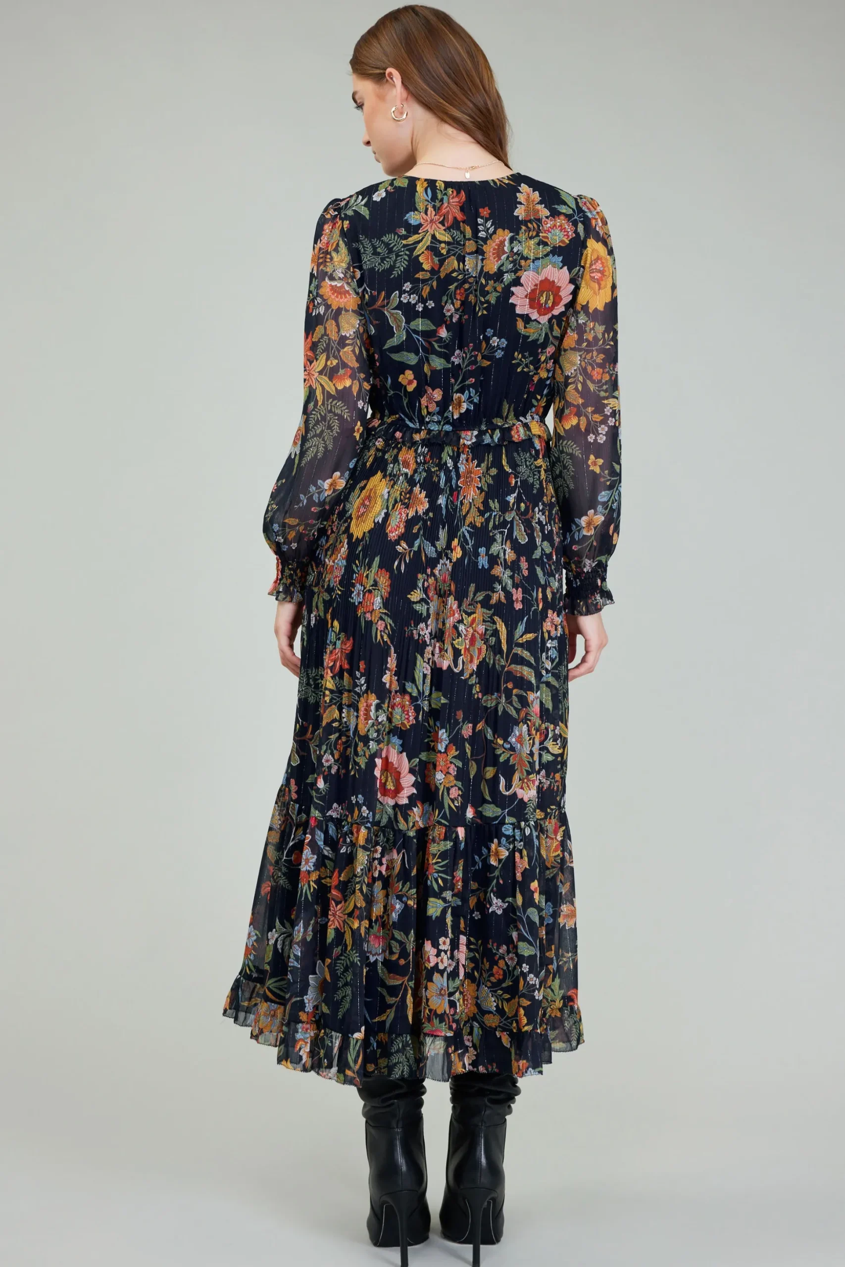 Glimmer Botanical Maxi Dress