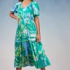 Hana Botanical Midi Dress