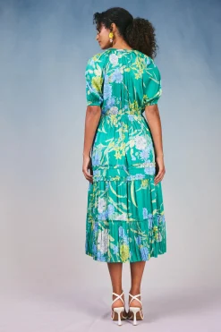 Hana Botanical Midi Dress