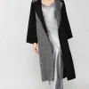 Houndstooth Oversized Wool Coat