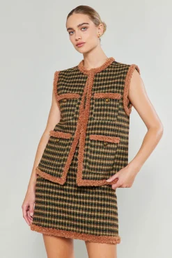 Houndstooth Vest