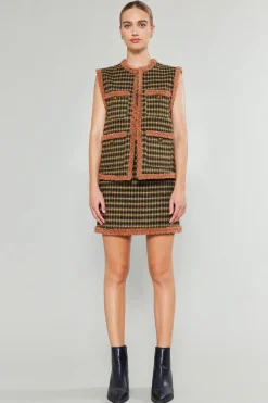 Houndstooth Vest