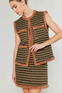 Houndstooth Vest