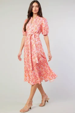 Ilana Pleated Midi Dress