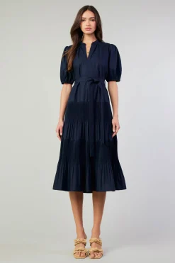 Ilana Pleated Midi Dress