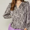 Jacquard Paisley Blouse