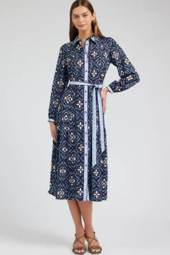 Kaleidoscope Motif Maxi Dress