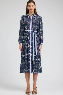 Kaleidoscope Motif Maxi Dress