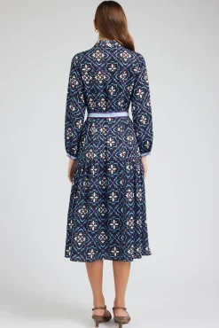 Kaleidoscope Motif Maxi Dress